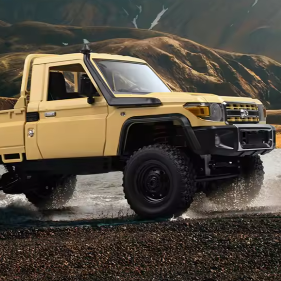 Toyota Land Cruiser 79 Series 1:12 Scale 4WD RC Crawler - Yellow