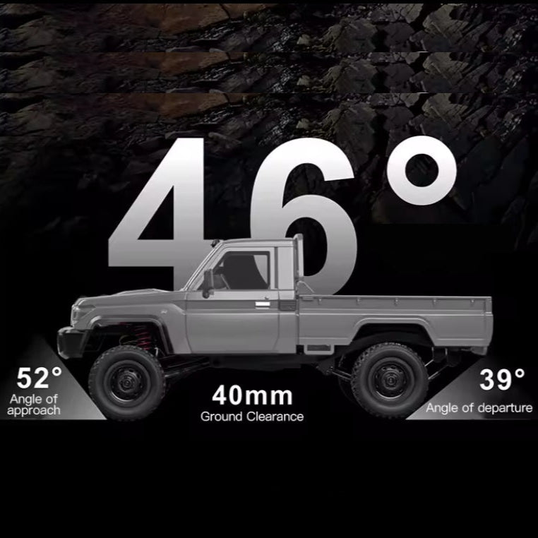 Toyota Land Cruiser 79 Series 1:12 Scale 4WD RC Crawler - Yellow