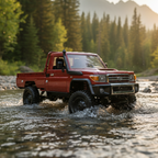 Toyota Land Cruiser 79 Series 1:12 Scale 4WD RC Crawler - Red