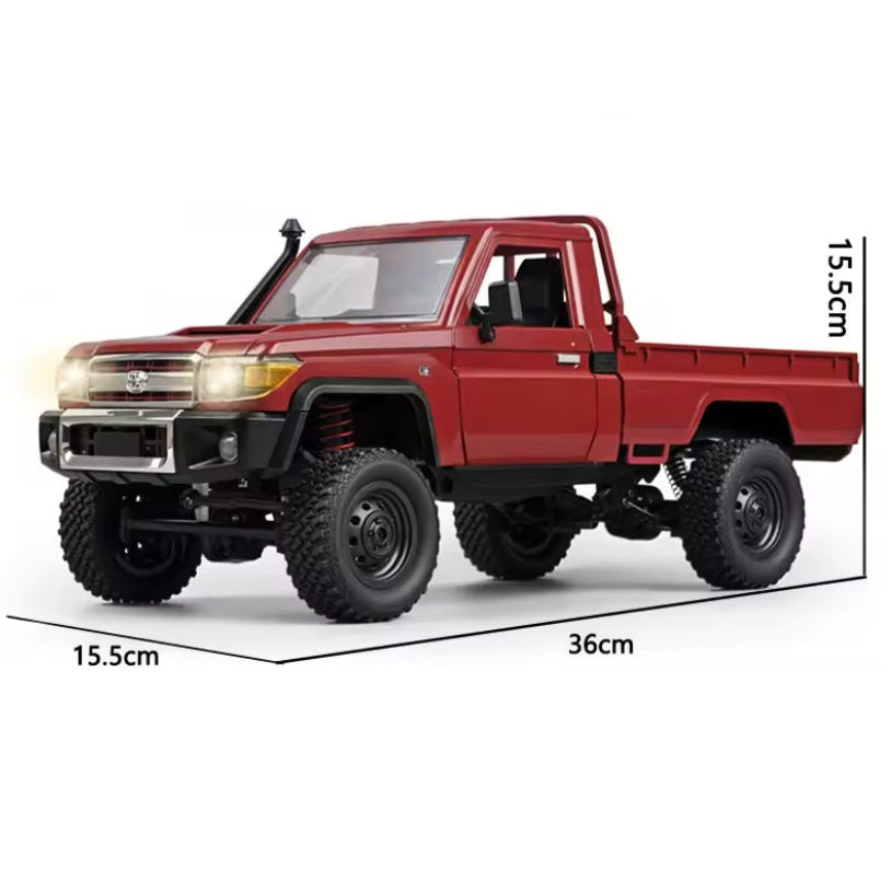 Toyota Land Cruiser 79 Series 1:12 Scale 4WD RC Crawler - Red